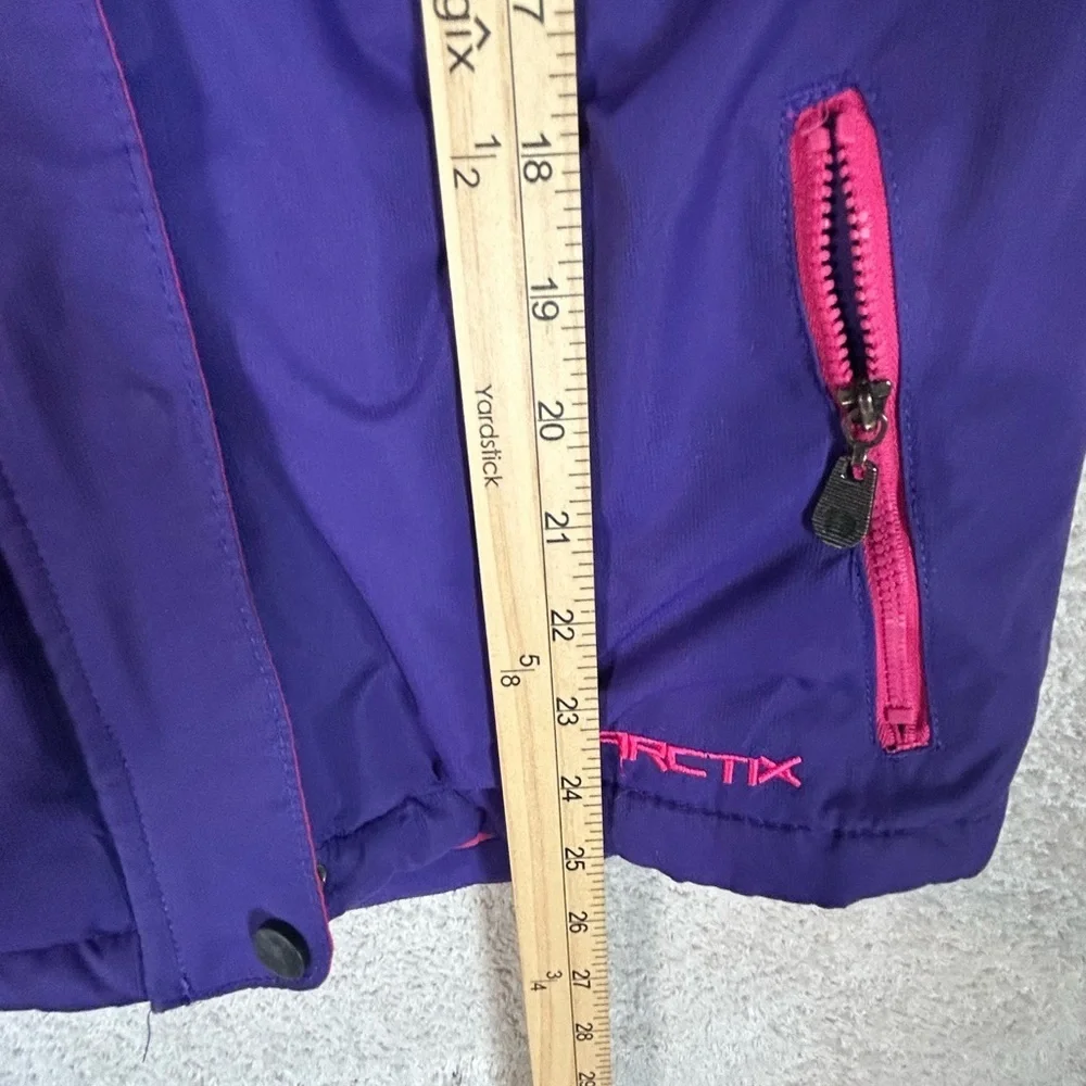Arctic Kids Large Ski Coat Insulated Purple And Pink Missing One Snap. Outdoor